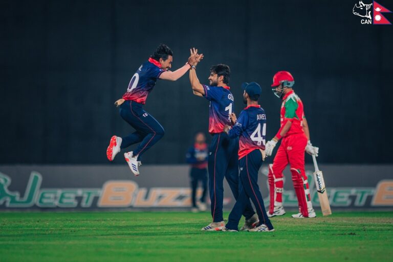 टी–२० विश्वकप छनोट: नेपालसँग ओमान पराजित